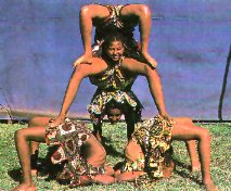 Acrobats from Circus Ethiopia ( Selamta)